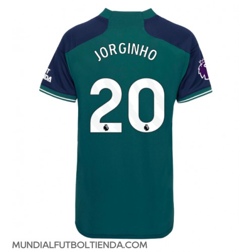 Camiseta Arsenal Jorginho Frello #20 Tercera Equipación Replica 2023-24 para mujer mangas cortas